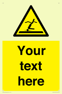 Custom Warning Shallow water diving